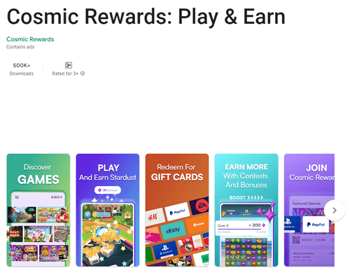 cosmic rewards app