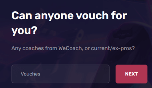 vouching in wecoach