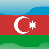 azerbaijan flag button