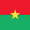 burkina faso flag button