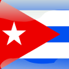 cuba flag button