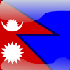 nepal flag button