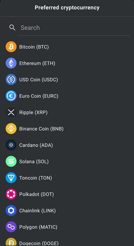 payout options of crypto sense