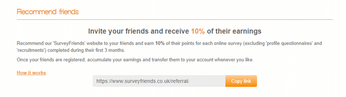 referral program of surveyfriends