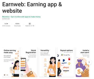 earnweb app