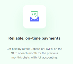 payout option of premium chat