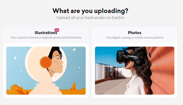 selling your work on eyeem