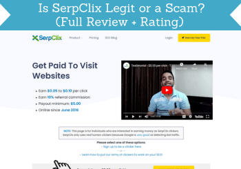 header for serpclix review