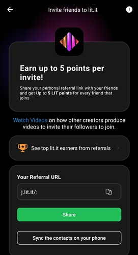 referral program of lit it