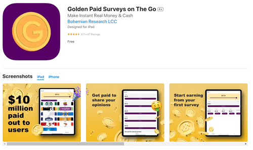 golden surveys app