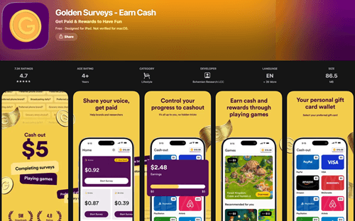 golden surveys mobile