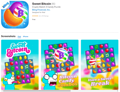 sweet bitcoin app