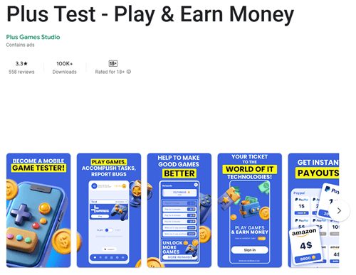 plus test app