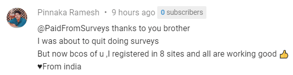 paidfromsurveys testimonial 3