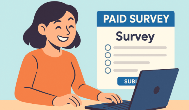paid surveys side hustle