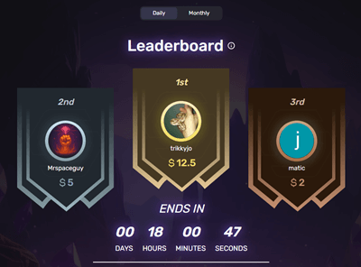 gemsloot leaderboard contests