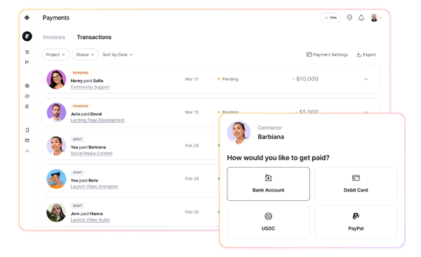 payout options of contra