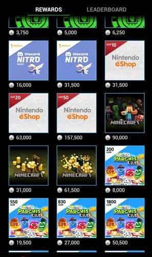 payout options of razer cortex games