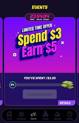 playful rewards events