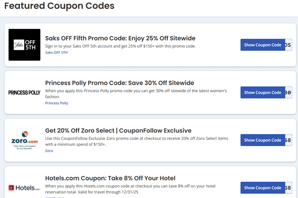 couponfollow coupons