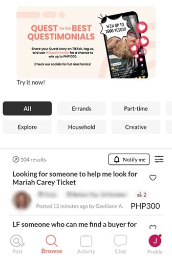 quest jobs