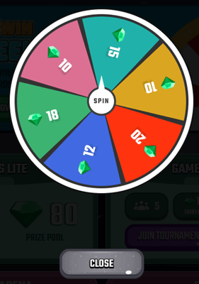 quizmatch spin the wheel game
