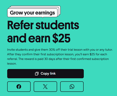 referral program of preply
