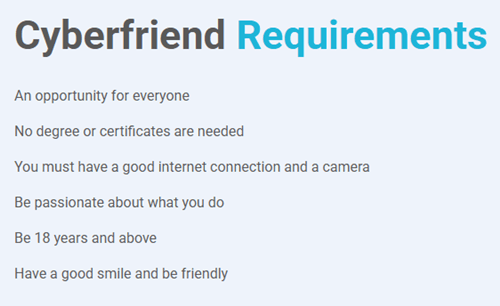how to join rent a cyber friend
