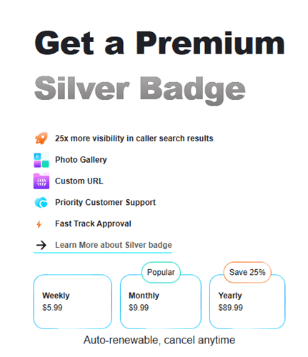 rent a cyber friend premium badge