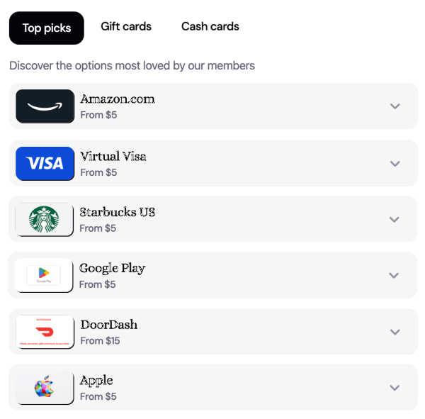 sproutful top rewards options