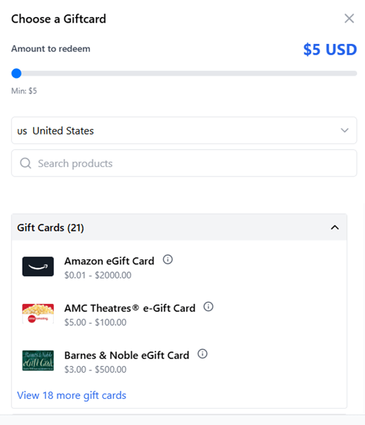 kgrid payout options