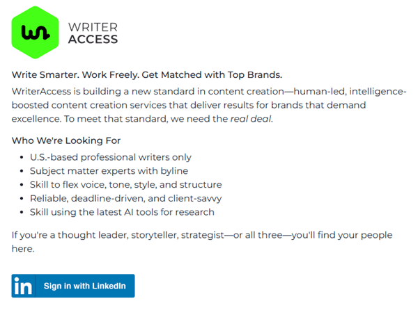 how to join writeraccess