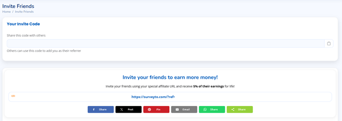 referral program of surveyto