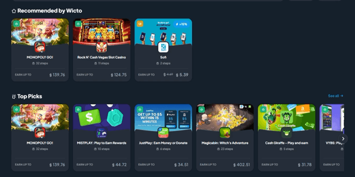wicto paid offers