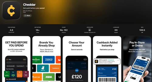 cheddar app