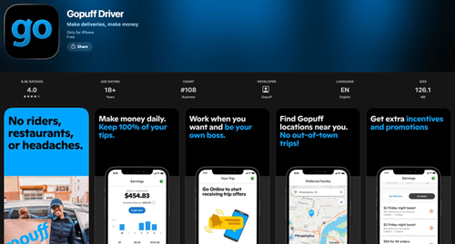 gopuff driver app