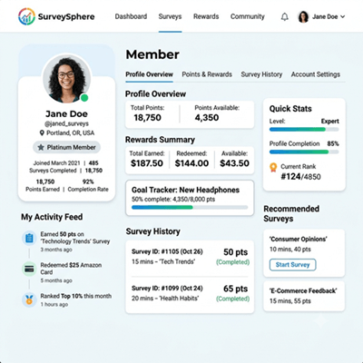 profile page