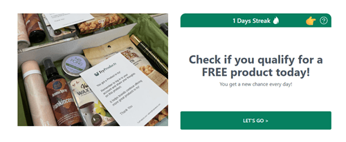 how get free products from tryproducts