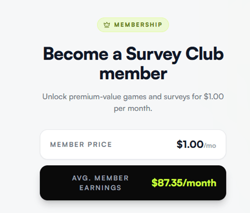surveyclub premium membership